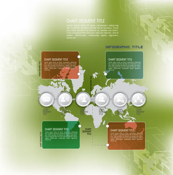 Üzleti infographics illusztráció — Stock Vector