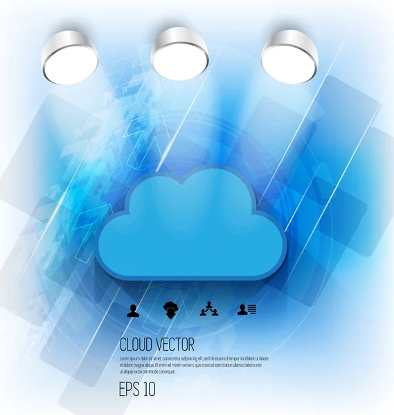 Cloud background illustration — Stock Vector