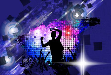 Parti tatil arka plan clubbing