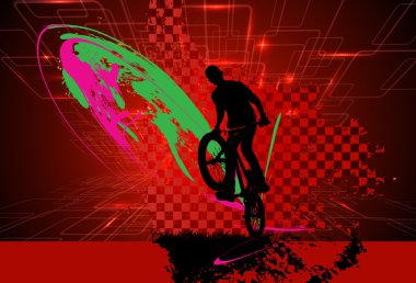 Spor Bisiklet illüstrasyon