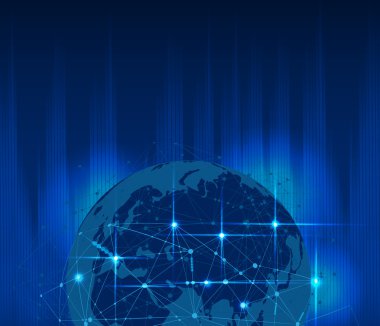 Afiş için fütüristik arka plan