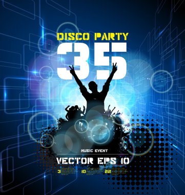 müzik parti arka plan