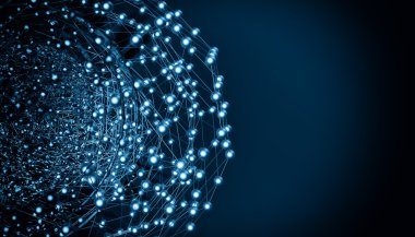 3D fütüristik arka plan 