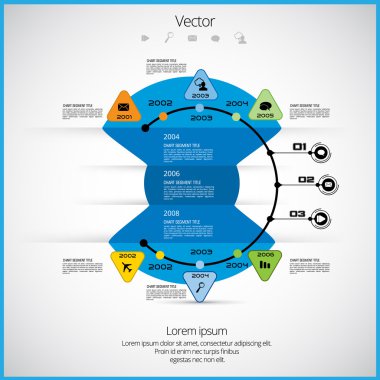 resimde Infographic şablonu 