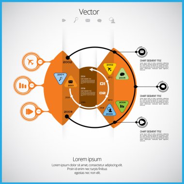 resimde Infographic şablonu 