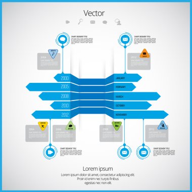 resimde Infographic şablonu 