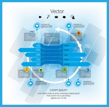 resimde Infographic şablonu 