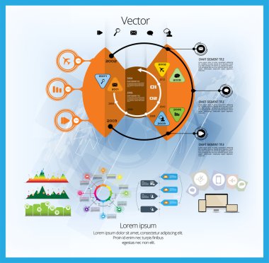 resimde Infographic şablonu 
