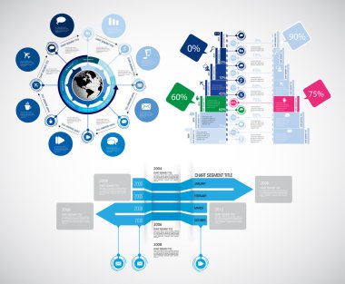 resimde Infographic şablonu 