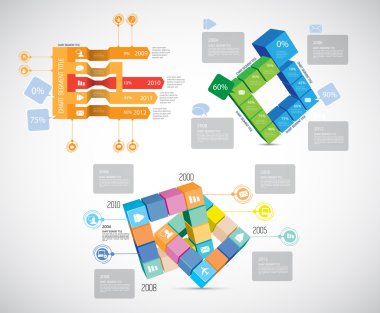 resimde Infographic şablonu 