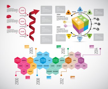 resimde Infographic şablonu  