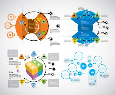resimde Infographic şablonu  