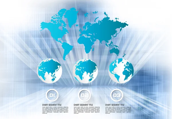 Mundo mapa fundo — Vetor de Stock