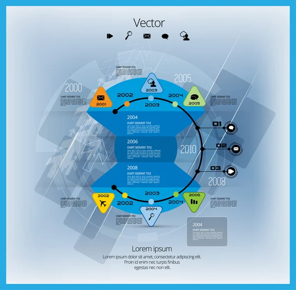 resimde Infographic şablonu 