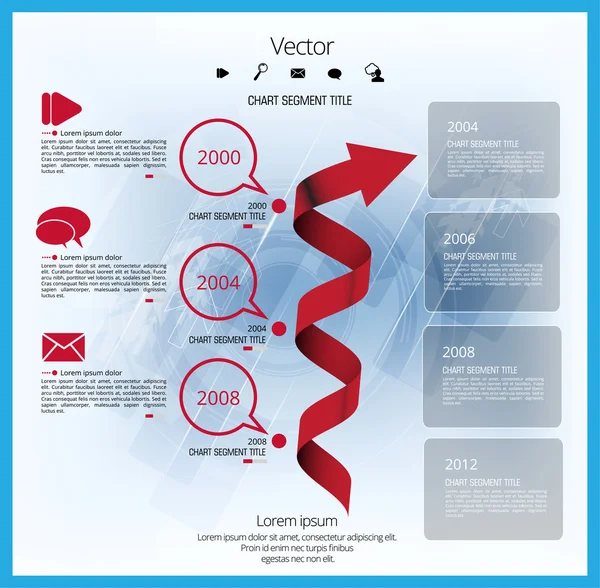 Ilustracja infographic szablon — Wektor stockowy