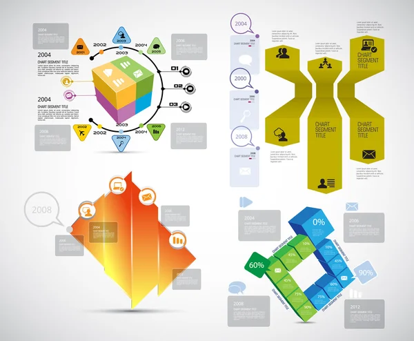 Illustration Infografik Vorlage — Stockvektor