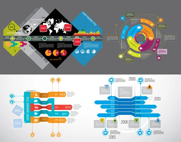 Ilustração fundo infográfico — Vetor de Stock