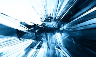 3D fütüristik arka plan 