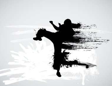 Savaş sanatı spor illüstrasyon 