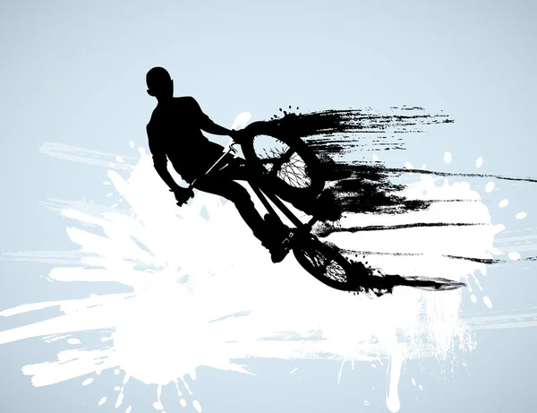 BMX motociclista deporte ilustración — Foto de Stock