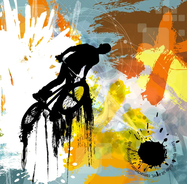 BMX cyklista sport ilustrace — Stock fotografie