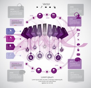 resimde Infographic arka plan 