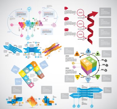resimde Infographic arka plan  
