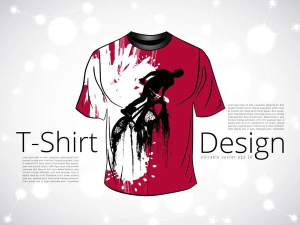 T-shirt ilustração design —  Vetores de Stock