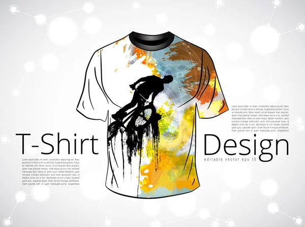 Mall för t-shirts design — Stock vektor