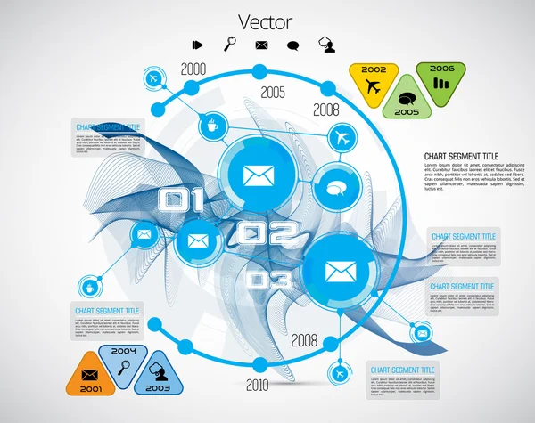 Illustration Infografik Hintergrund — Stockvektor