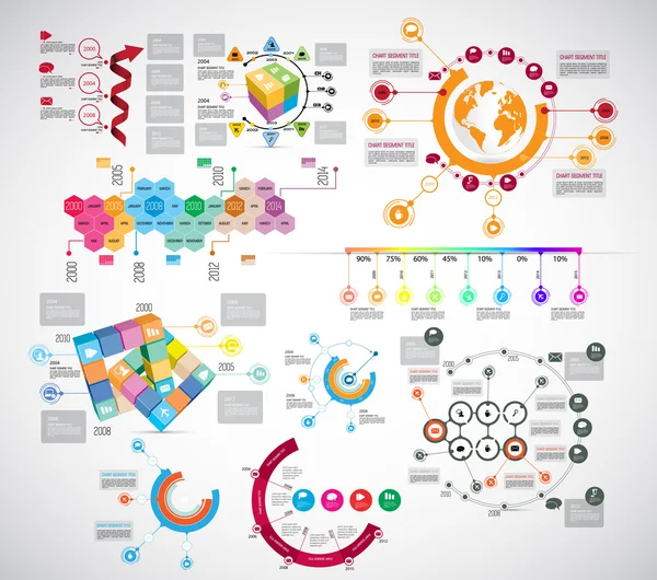 Resimde Infographic arka plan — Stok Vektör