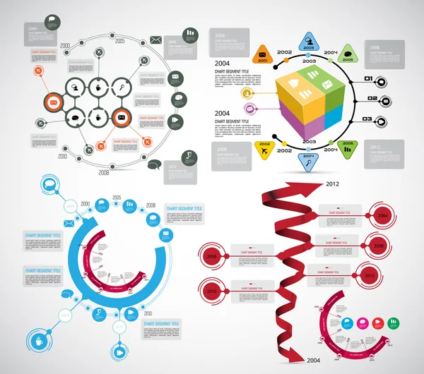 Illustration Infografik Hintergrund — Stockvektor