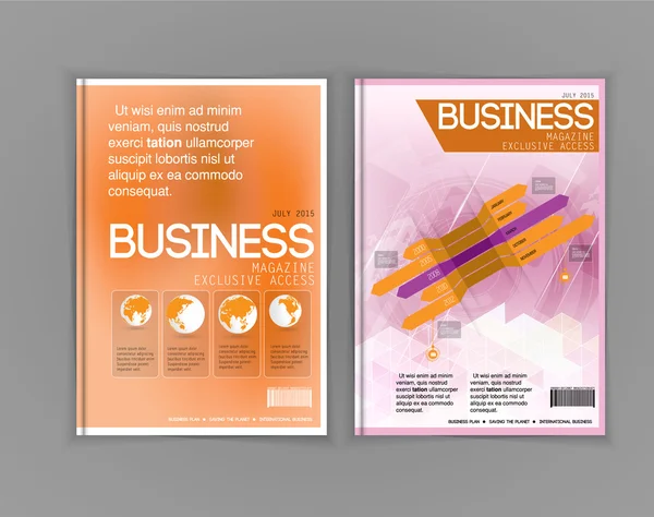 Business brochure illustration — Stock Vector