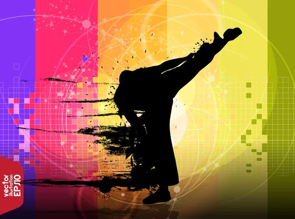 Karate eğitim illüstrasyon 