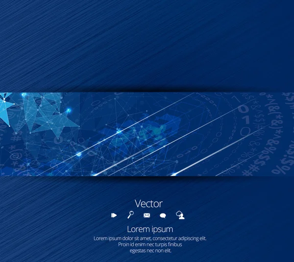 Design Banner technology background — Stock Vector