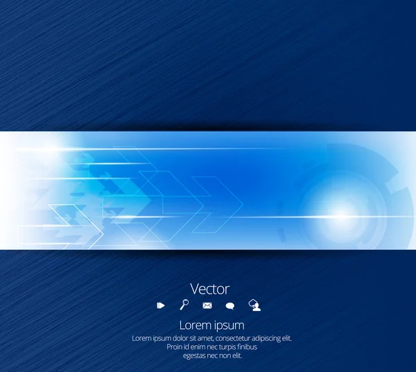 Diseño Fondo de tecnología Banner — Vector de stock