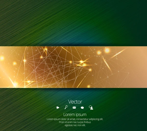 Diseño Fondo de tecnología Banner — Vector de stock