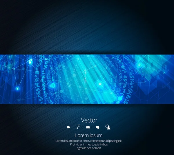 Diseño Fondo de tecnología Banner — Vector de stock