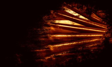 3D altın fütüristik arka plan 