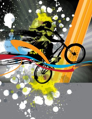 BMX, spor illüstrasyon
