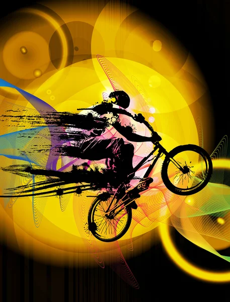 스포츠 자전거 일러스트 — 스톡 사진