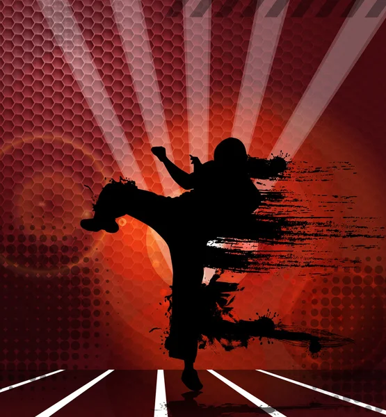 Karate sport background — Stock Photo, Image