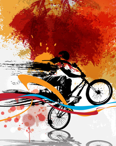 BMX, sport illustration 