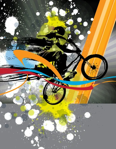 BMX, ilustração esportiva — Fotografia de Stock