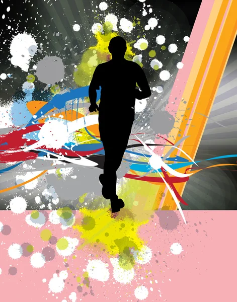 Sport runner background — Stock Photo, Image