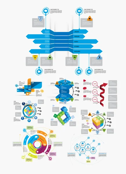 Infographics tervezősablon — Stock Vector