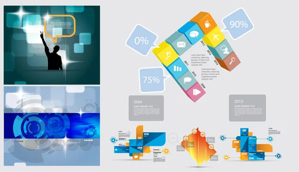 Infographic business mall — Stock vektor