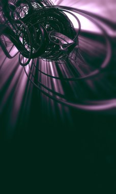 3D render, fütüristik arka plan 