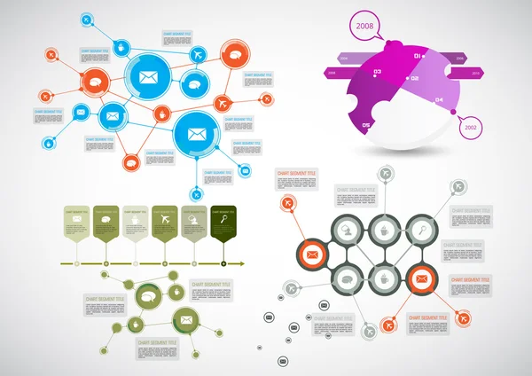 Infographie illustration arrière-plan — Image vectorielle