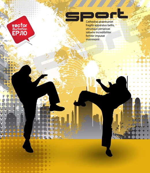 Martial art, sport background